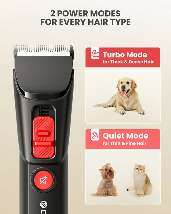 PC03 Dog Hair Clipper Pet Hair Trimmer Puppy Grooming Electric Shaver Set Cat Accessories